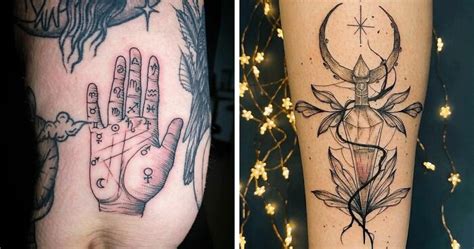 30 Tatuajes muy simbólicos para sentirse brujita todo。